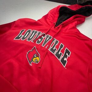 Red Louisville Hoodie by Campus Heritage Size Large UofL A2
